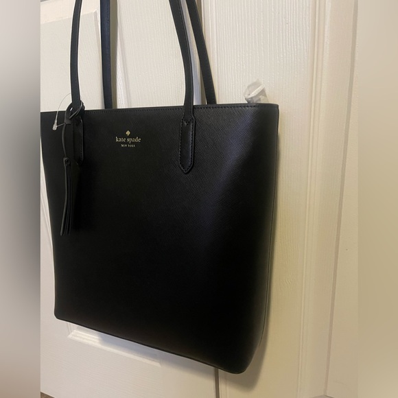 Kate Spade Jana Black Leather Tote NWT - Picture 2 of 7